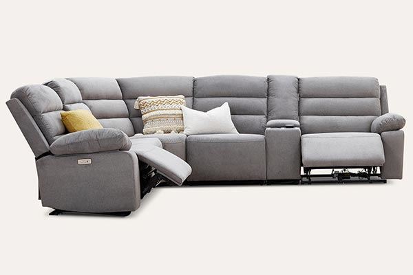 Picture of Phoenix 6 seat corner recliner lounge