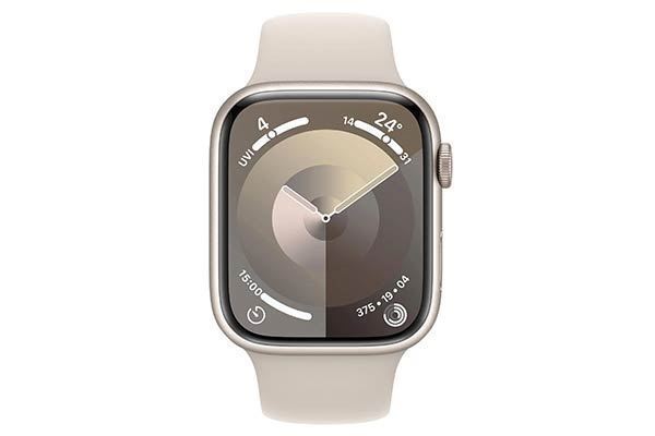 Picture of Apple Watch Series 9 45mm Starlight Aluminium Case GPS + Cellular (S/M)